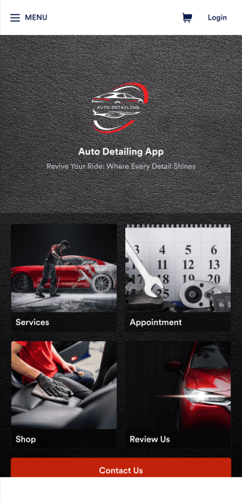 Auto Detailing App Template