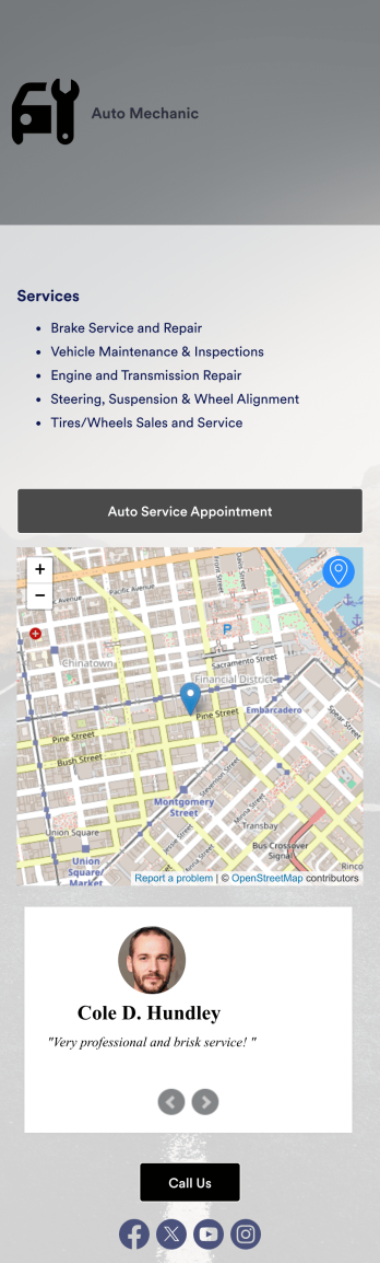 Auto Repair App Template