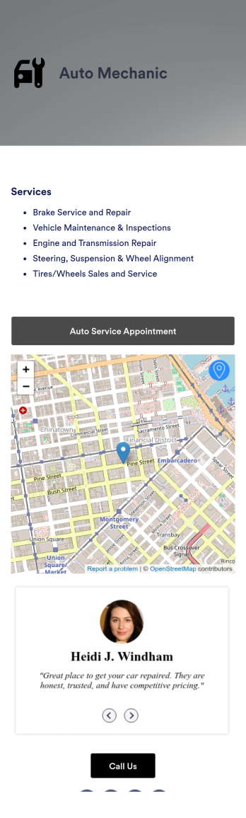 Auto Repair App Template