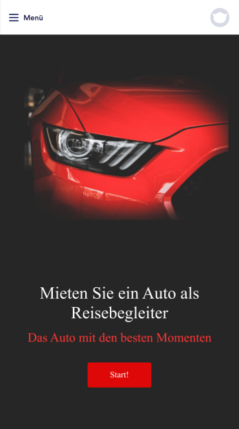 Auto Vermietung App Template