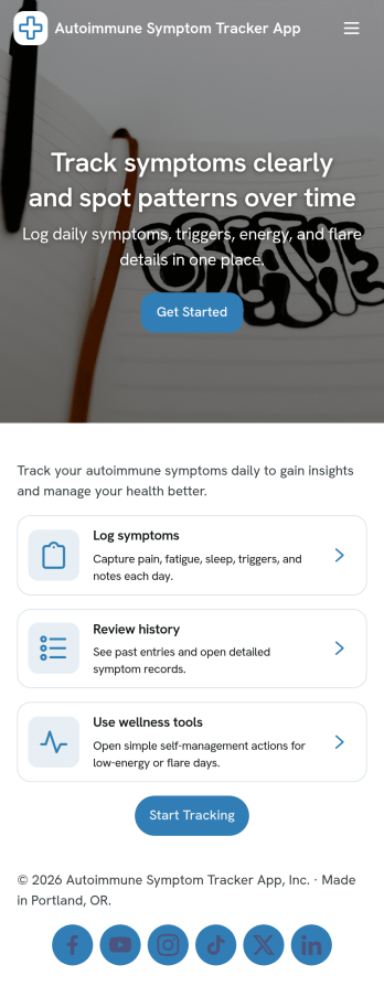 Autoimmune Symptom Tracker App Template
