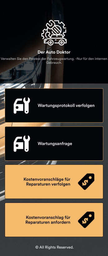 Autowartungsapp Template