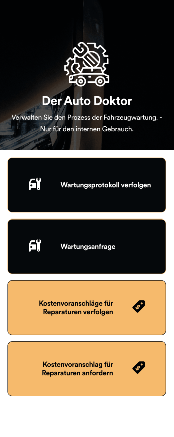 Autowartungsapp