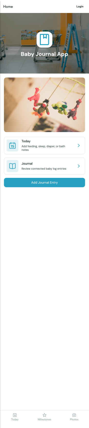 Baby Journal App Template