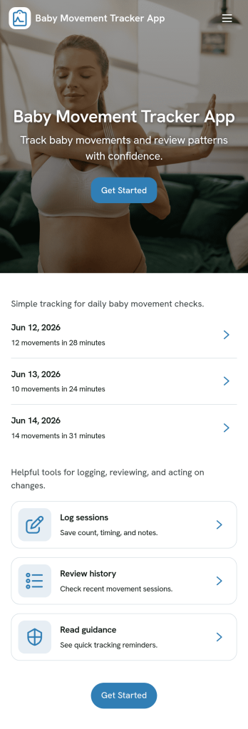 Baby Movement Tracker App Template