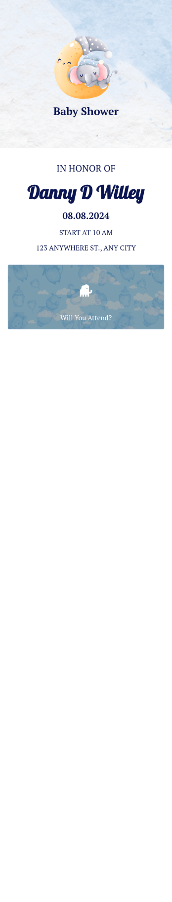 Baby Shower Invitation App Template