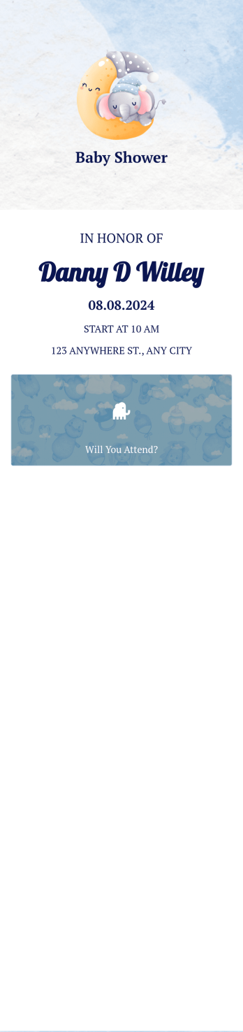 Baby Shower Invitation App Template