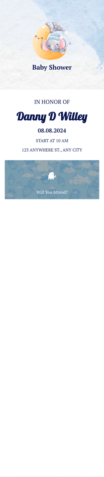 Baby Shower Invitation App Template