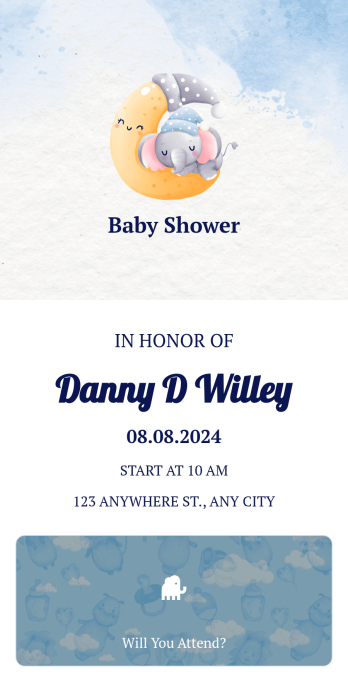 Baby Shower Invitation App Template