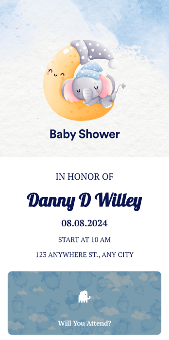Baby Shower Invitation App Template
