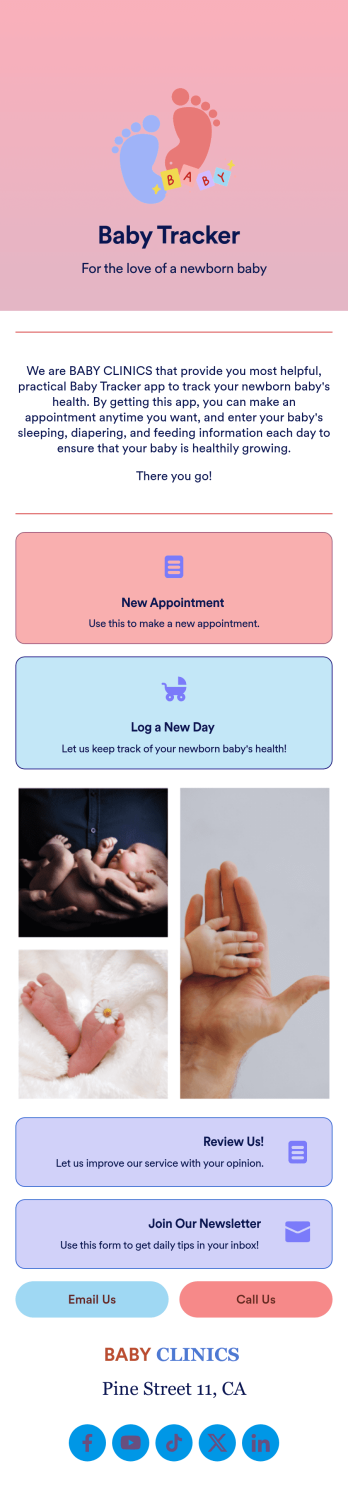 Baby Tracker App Template
