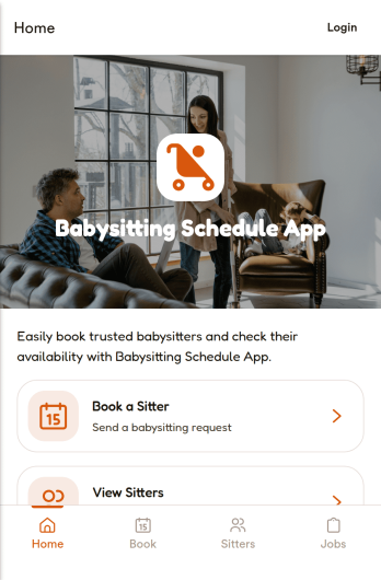 Babysitting Schedule App Template