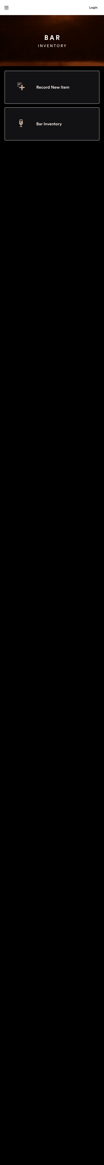 Bar Inventory App Template