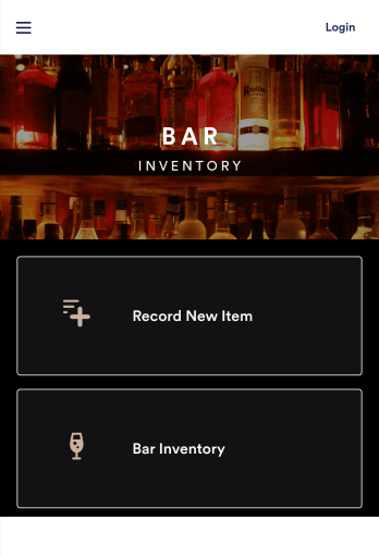 Bar Inventory App Template