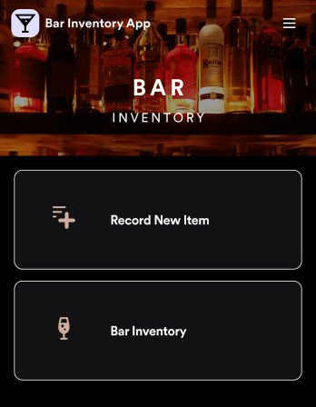 Bar Inventory App Template