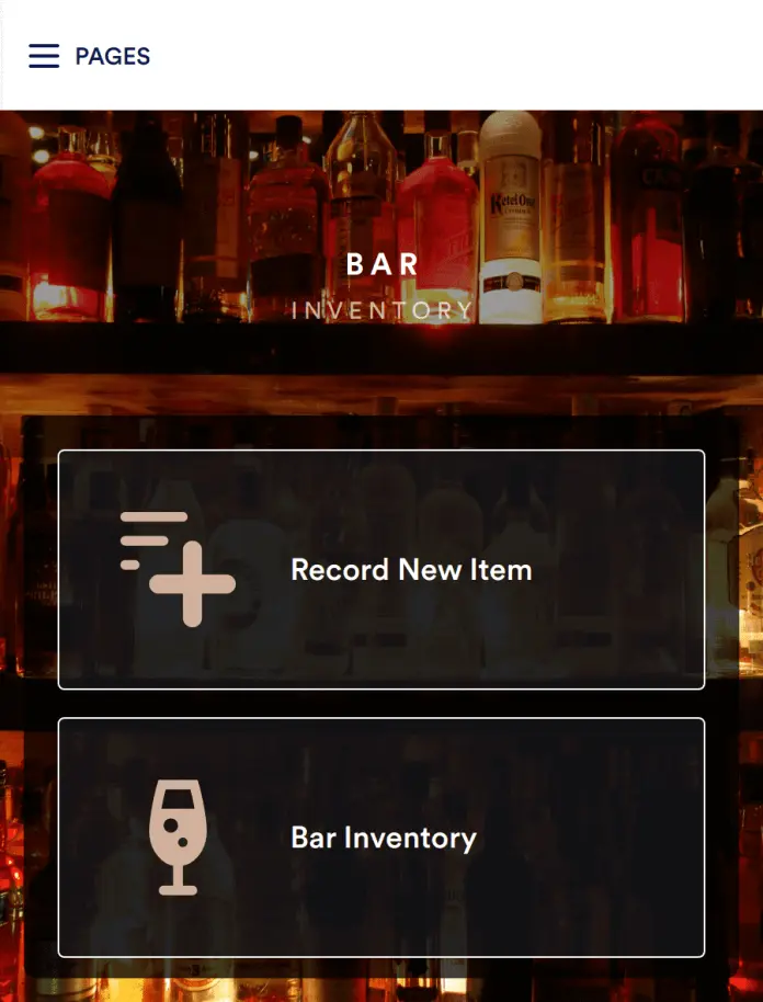 Bar Inventory App