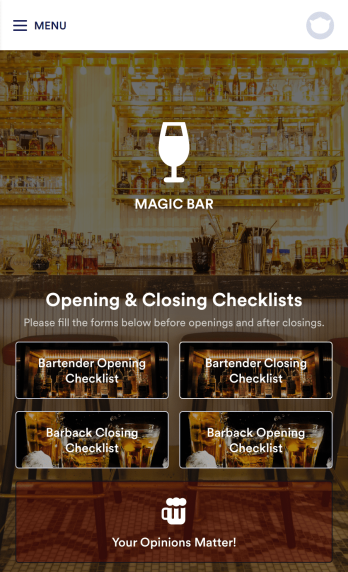 Bar Management App Template