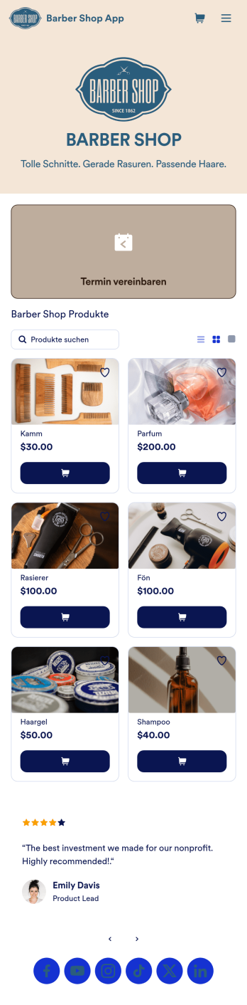 Barber Laden App