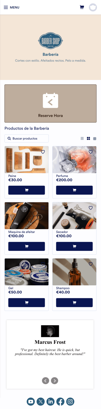 Barbería App Template