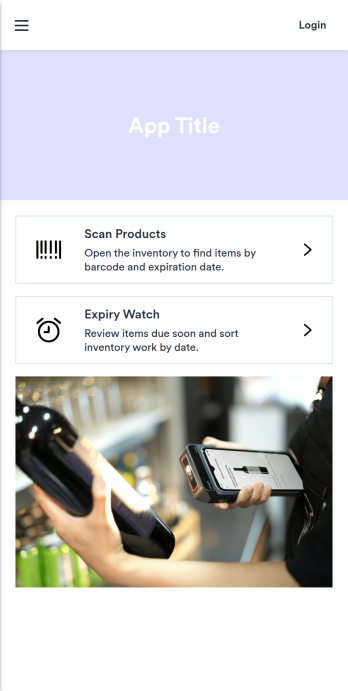 Barcode Expiration Date App Template