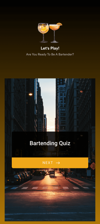Bartending Quiz App Template