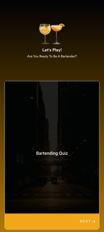 Bartending Quiz App Template