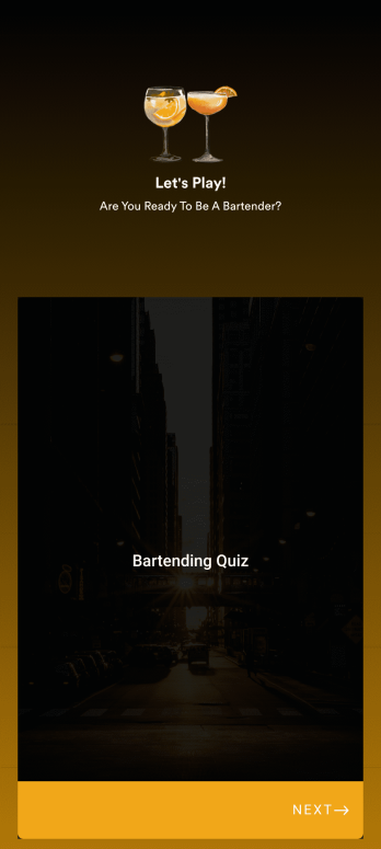 Bartending Quiz App Template