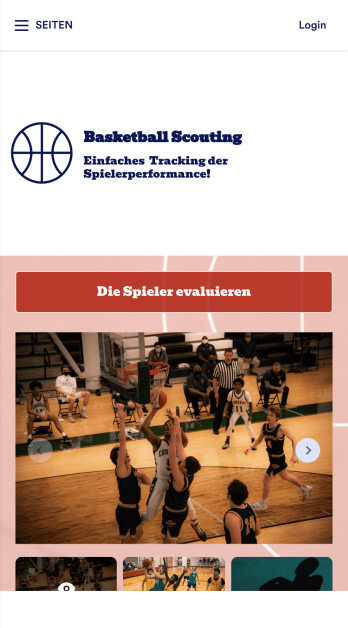 Basketball Athleten Scouting App