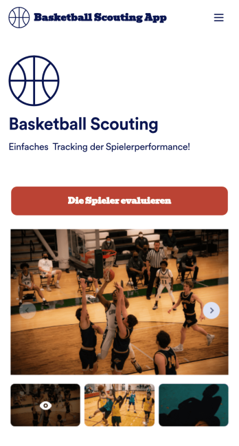 Basketball Athleten Scouting App