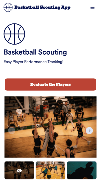 Custom Basketball Scouting App