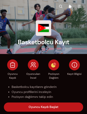 Basketbol Oyuncu Kayıt Uygulama Șablonu