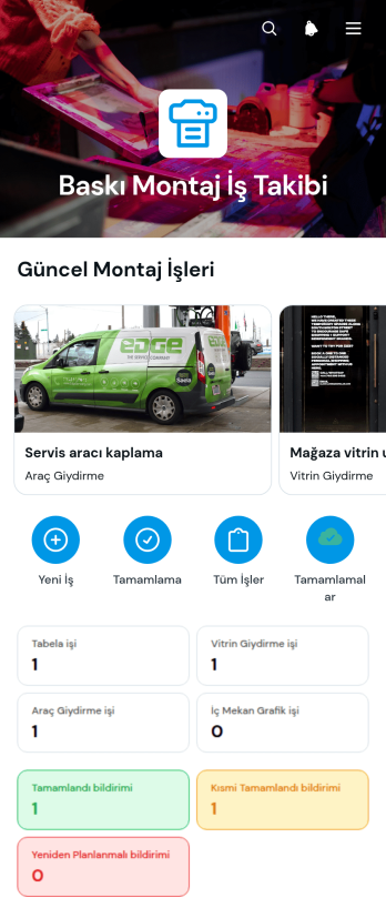 Baskı Montaj İş Uygulama Șablonu