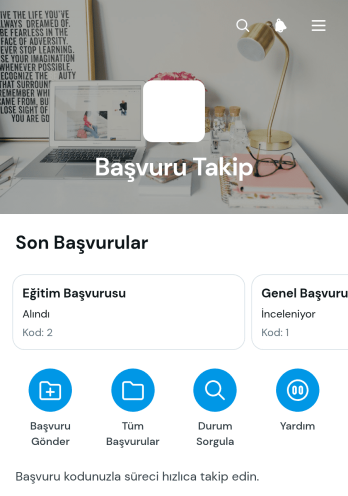 Başvuru Takip Uygulama Șablonu