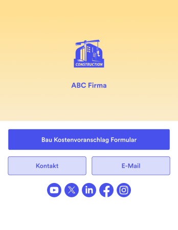 Bau Kostenvoranschlag App Template