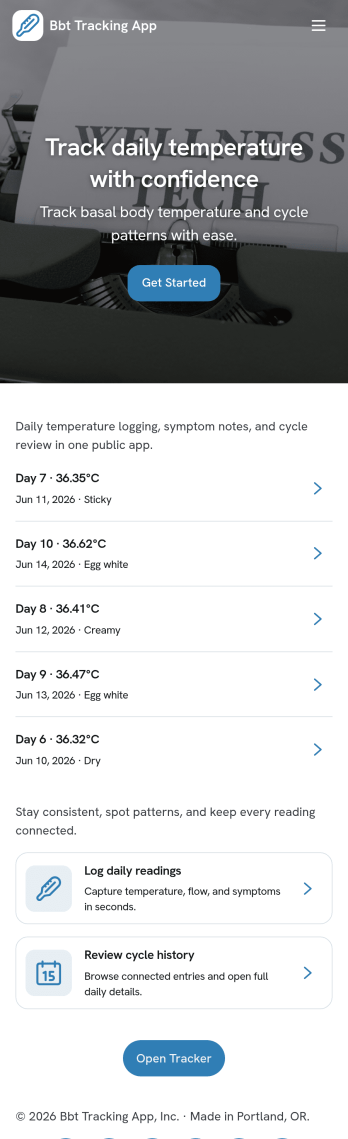 BBT Tracking App Template