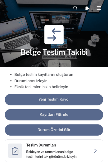 Belge Devir Takip Uygulama Șablonu