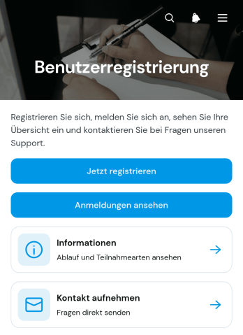 Benutzerregistrierungs-App