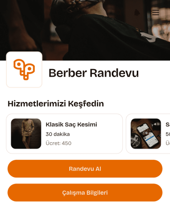 Berber Randevu Uygulama Șablonu