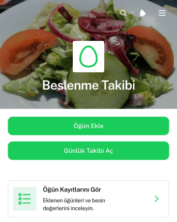 Beslenme Takip Uygulama Șablonu