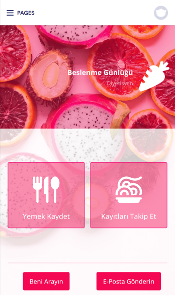 Beslenme Takip Uygulaması Template