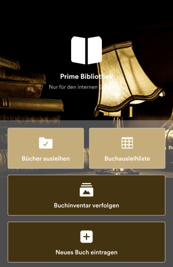 Bibliothek Verwaltung App Template