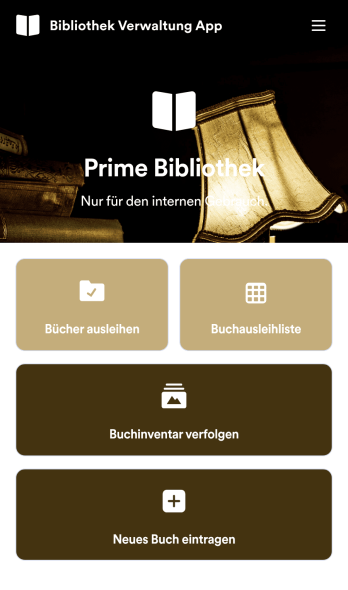 Bibliothek Verwaltung App