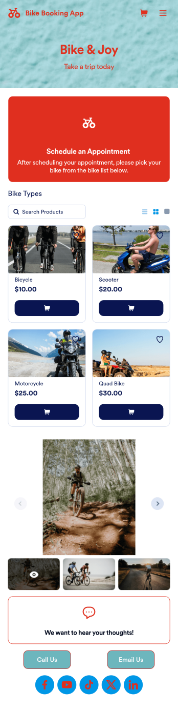 Bike Booking App Template