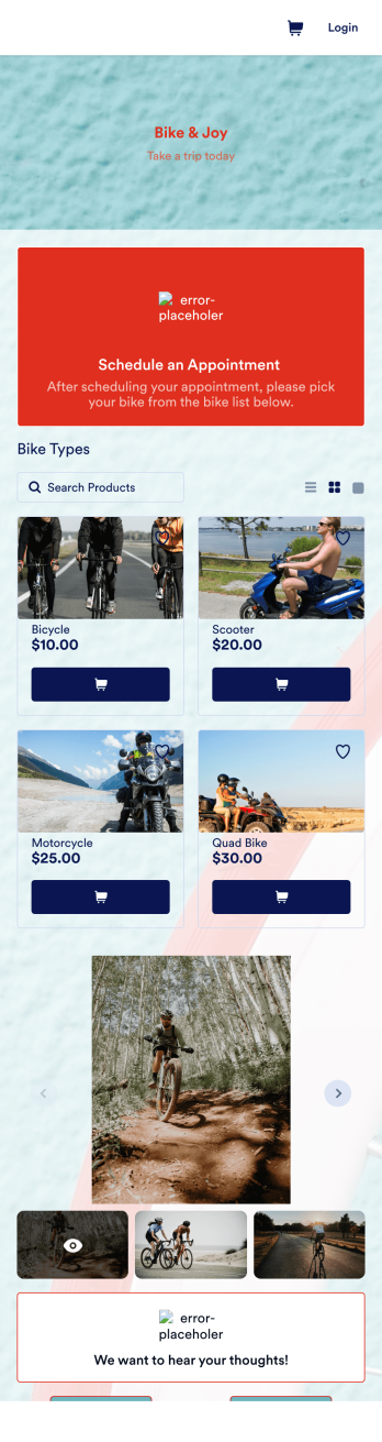 Bike Booking App Template