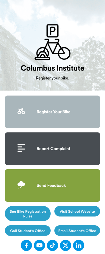 Bike Registration App Template