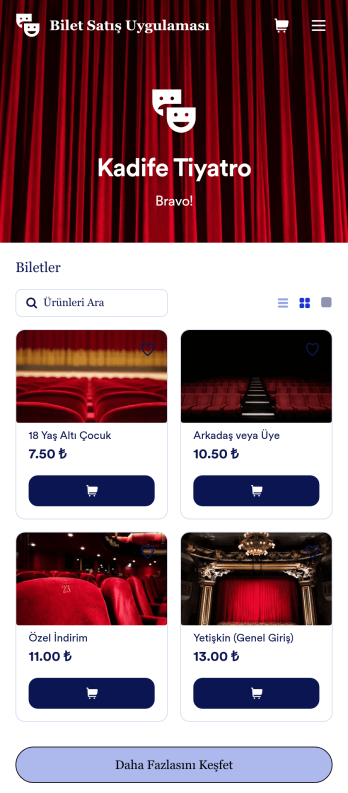 Bilet Satış Uygulama Șablonu