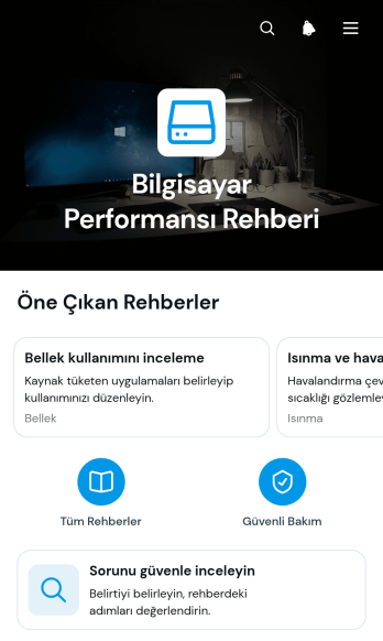 Bilgisayar Performans Rehberi Uygulama Șablonu