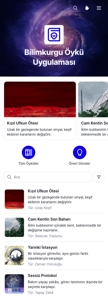 Bilim Kurgu Öyküsü Uygulama Șablonu