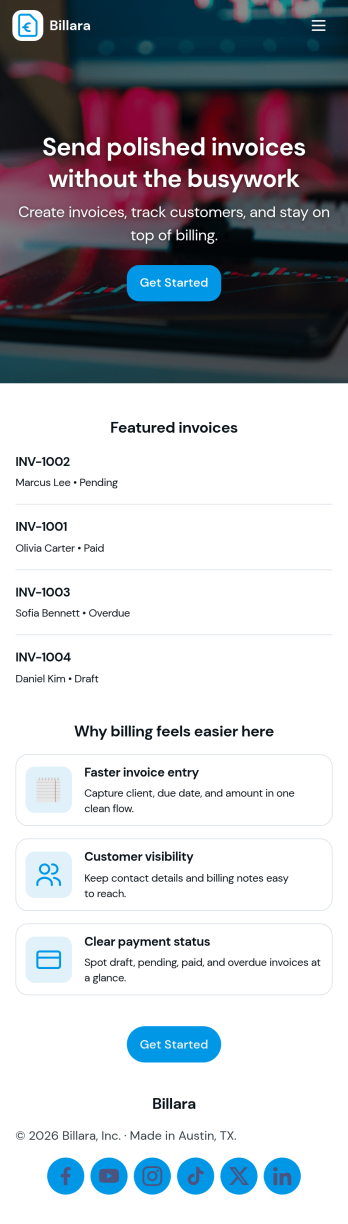 Billing App Template