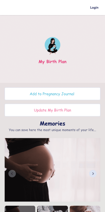 Birth Plan App Template